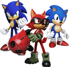 Sonic Hedgehog Jumping Side transparent PNG - StickPNG