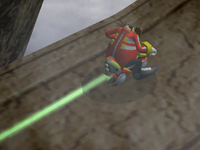 Eggman riding the E-Rider in Sonic Riders.