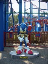 Alton towers sonic statue