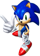 3D artwork of Sonic from June 2005