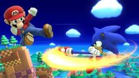 Sonic vs Mario in Windy Hill.