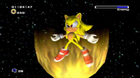 Super Sonic powering up