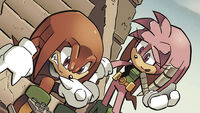 Knuckles and Julie-Su In Sonic X form by ShineTheEchidna07 on