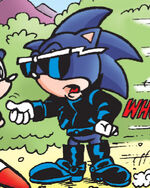 154815 - safe, artist:thekingblader995, edit, official art, classic sonic, scourge the hedgehog (sonic), sonic the hedgehog (sonic), hedgehog, mammal, anthro, archie sonic the hedgehog, sega, sonic boom (series), sonic mania, sonic mania