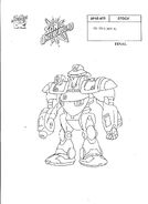 Concept art of Swatbots in Sonic Underground.