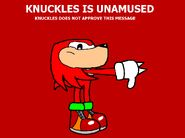 Knuckles Unamused