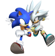 Sonic with Silver