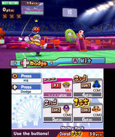 Wario in badminton