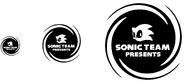 The unique "Sonic Team Presents" logo used for Sonic Adventure.