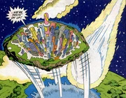 Echidnaopolis ascendiendo al cielo.