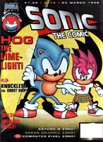 Sonic the Comic #74 (March 1996). Art by Deborah Tate.