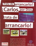 Publicidad española sobre Sega Rally Championship.