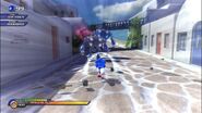 Sonic usando el Sonic Boost en el Acto 2