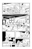 Page five inks. Art by Adam Bryce Thomas.