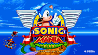 Sonic Mania Plus title screen