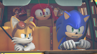 Sonic driving angrily