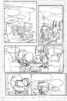 Page nine sketch. Art by Adam Bryce Thomas.