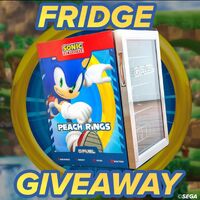 Promotional graphic for a Sonic Gfuel mini fridge giveaway