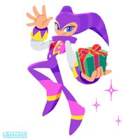 NiGHTS presenting a present (NiGHTS into Dreams 27th anniversary).