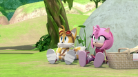 SB S1E13 Tails and Amy on a picnic