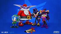 Elf Classic Sonic, Santa Big, Vampire Shadow and Witch Rouge