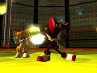 Shadow and Tails after completing the Hero mission.