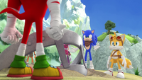 SB S1E13 Team Sonic confront Knuckles