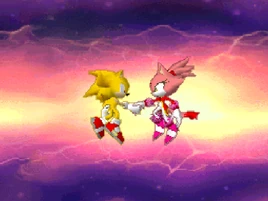 Super Sonic i Burning Blaze departure