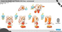 Model sheet of Sonic Dream Team. Art by Tyson Hesse.