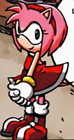 Amy Rose Sonic X comics profile