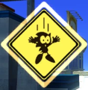 Generations Yellow Caution Sign