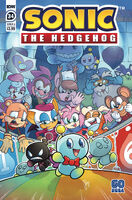 Sonic the Hedgehog #34 (November 2020). Art by Abby Bulmer.