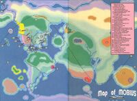 The first map of Mobius, from Sonic Super Special #2.