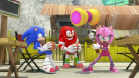 SB S1E43 Sonic Knuckles Amy hammer