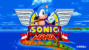 Титульний екран Sonic Mania.