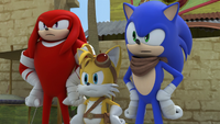 SB S1E39 Sonic Tails Knuckles