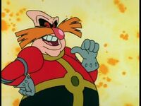 Robotnik pointing at himself