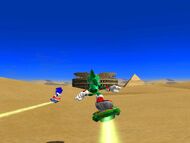 Sonic venciendo a Jet