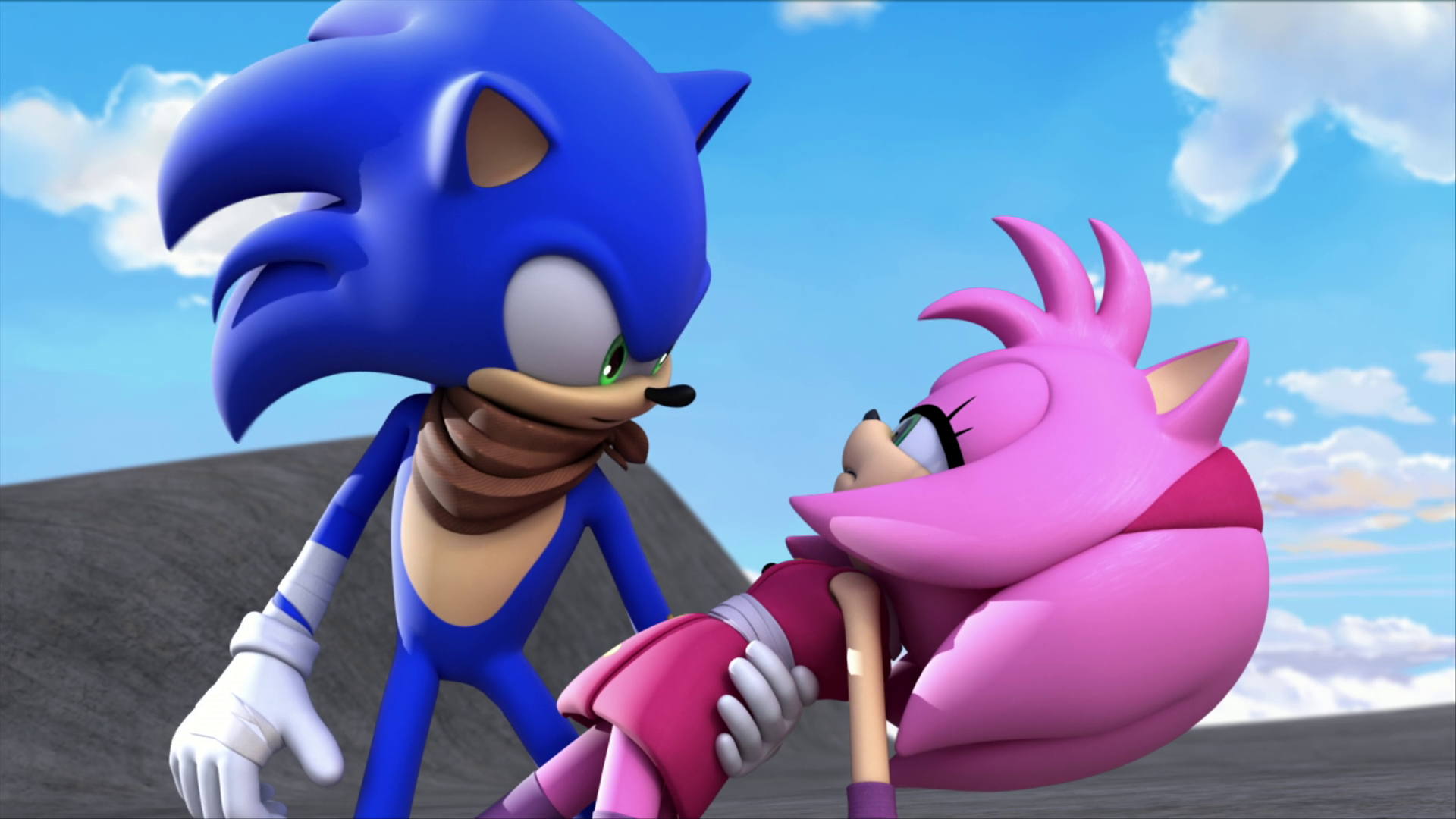 Sonic cantando Shape of you ❤️❤️❤️❤️❤️ #sonicboom #amy_boom #netflix #