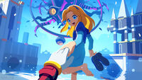 November 2024 - Shadow the Hedgehog & Maria Robotnik in White Space "Look! It's shallow here!"