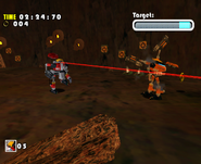 E-102 Gamma using Laser Gun in Sonic Adventure DX: Director's Cut