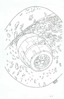 Front cover, sketch.