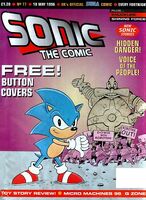 Sonic the Comic #77 (May 1996). Art by Nigel Kitching.