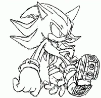 Sonic Adventure 2 line art