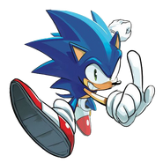 Sonic, from Sonic the Hedgehog #1.