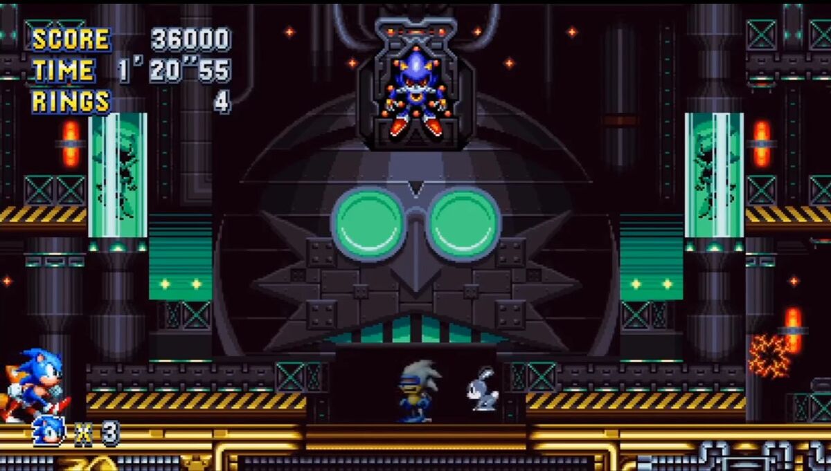 Metal Sonic Rebooted All Bosses with Super Metal Sonic 