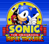 Титульний екран Sonic the Hedgehog Triple Trouble.