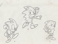 Some early Sonic variations. 5 was recreated in this game.