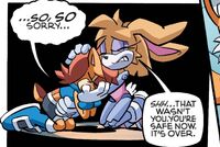 Bunnie comforting Sally