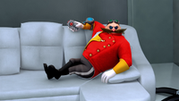 SB S1E12 Eggman watching 'Dancing With The Robots'